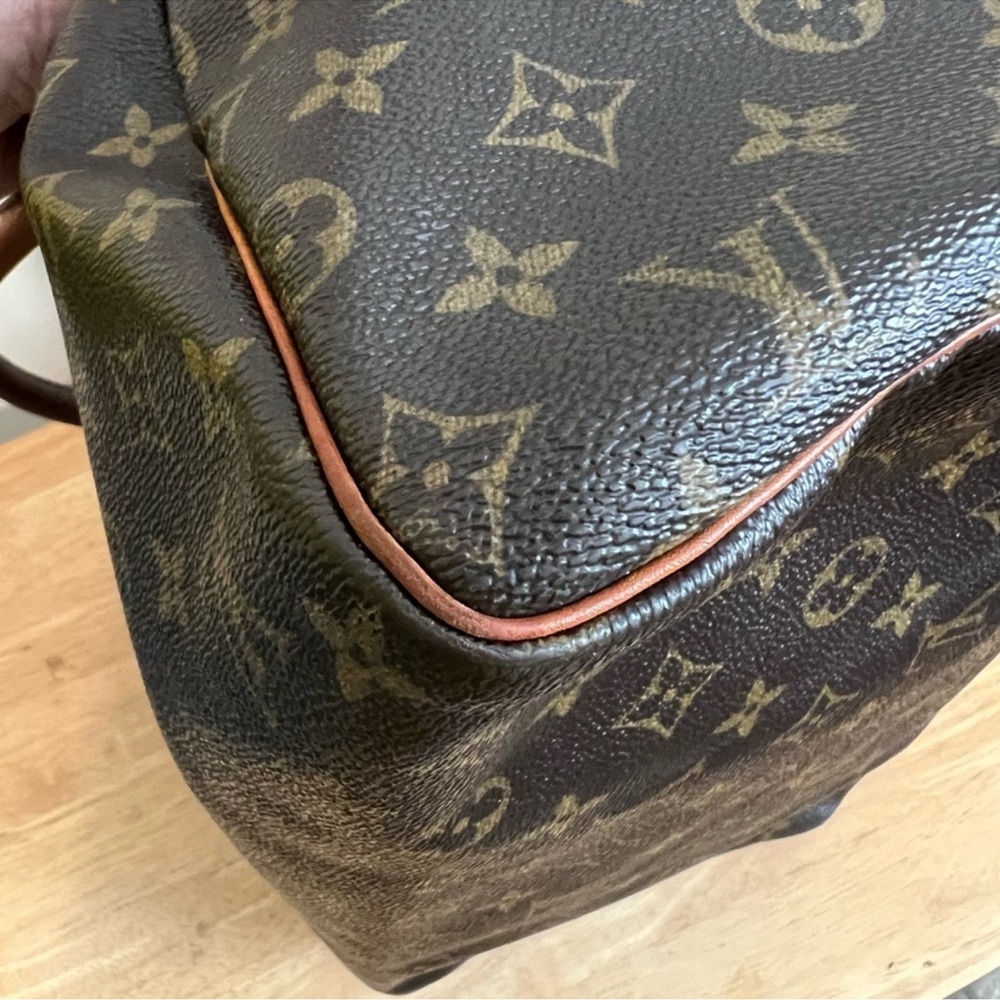 Louis Vuitton Brown Monogram Satchel - Picture 5 of 16